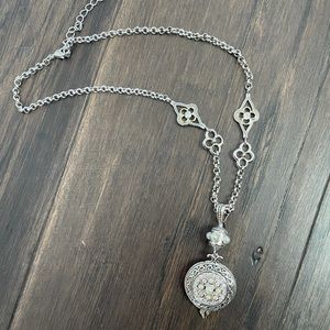 Silver and gold necklace